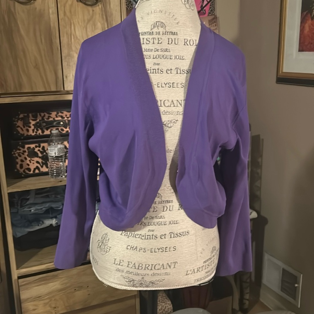 Spense Purple Short Cardigan - XL